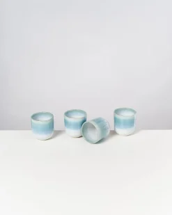 Motel a Miio Alcachofra - Set Of 4 Cups Small Greenblue green Blue Discount