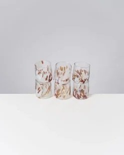Motel a Miio Alegria 6er Set Glas Klein big drops bernstein sand Cheap