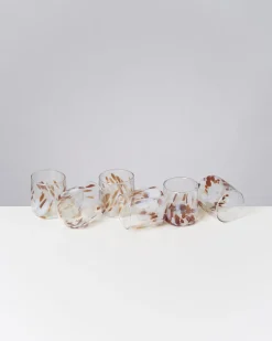 Motel a Miio Alegria 6er Set Glas Klein big drops bernstein sand Cheap