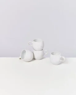 Motel a Miio Areia - Set Of 4 Mugs Small white Best Sale