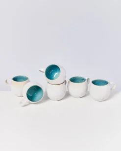 Motel a Miio Areia - Set Of 6 Mugs Small aqua Outlet