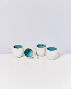 Motel a Miio Areia - Set Of 4 Mugs Small aqua New
