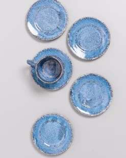 Motel a Miio Cordoama - Saucer Blue Speckled blau gesprenkelt New