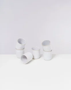 Motel a Miio Cordoama - Set Of 6 Cups Small white Cheap