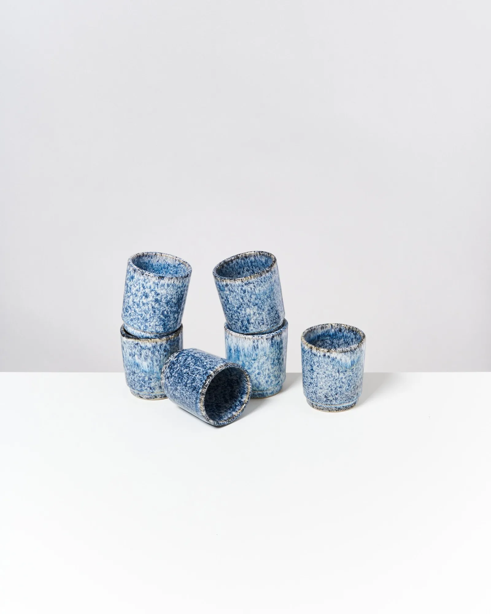 Motel a Miio Cordoama - Set Of 6 Cups Small Blue Speckled speckled blue Store