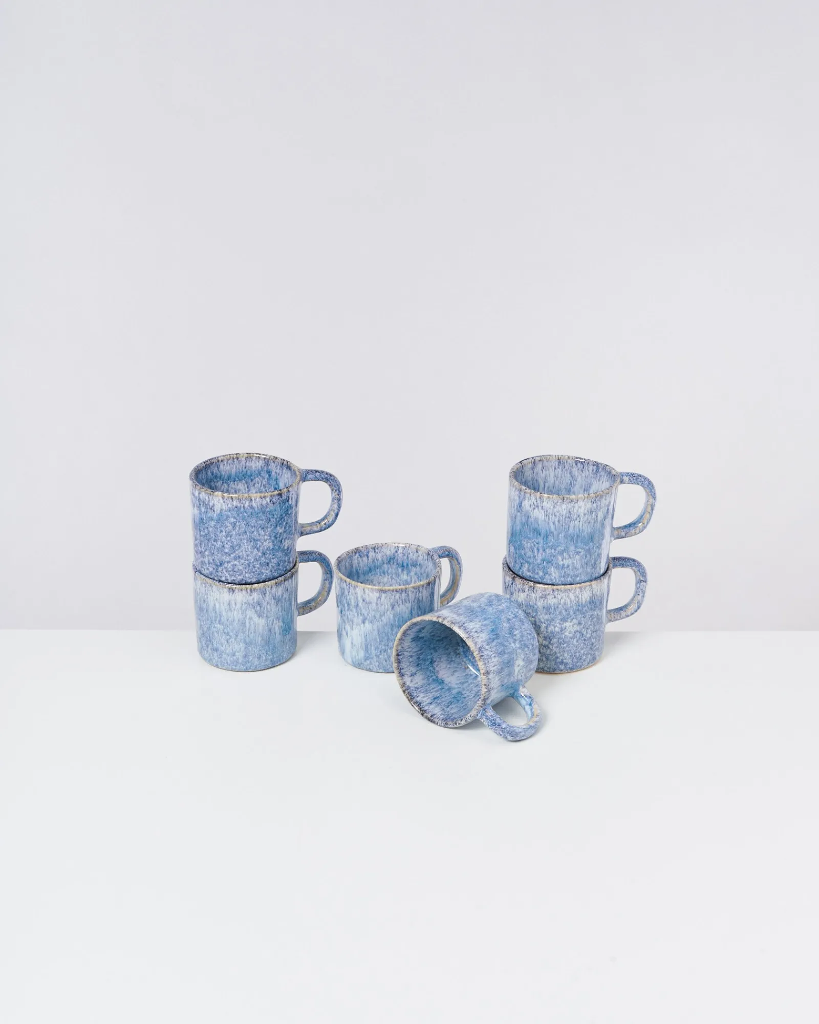 Motel a Miio Cordoama - Set Of 6 Mugs Small Blue Speckled speckled blue Best
