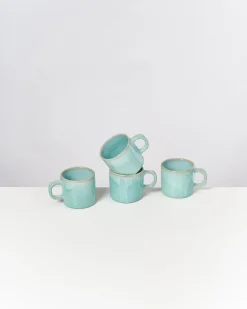 Motel a Miio Cordoama - Set Of 4 Mugs Small mint New