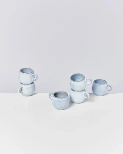 Motel a Miio Frio - Set Of 6 Espressomugs blau weiß Cheap