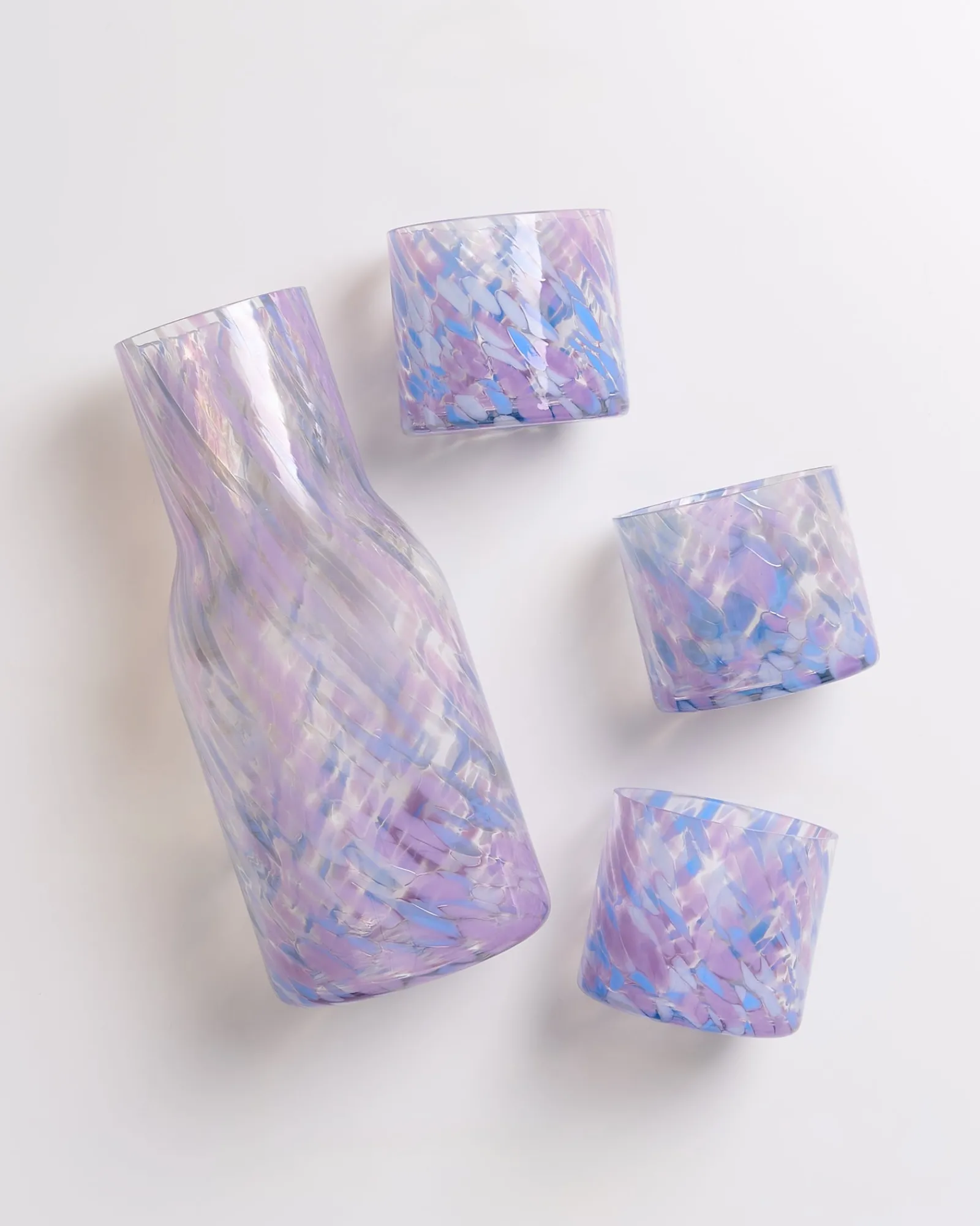 Motel a Miio Joia - Glass Small Drops Blue Lilac blau lila Clearance