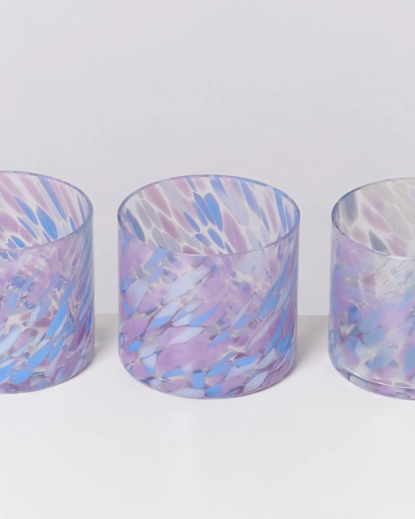 Motel a Miio Joia - Glass Small Drops Blue Lilac blau lila Clearance