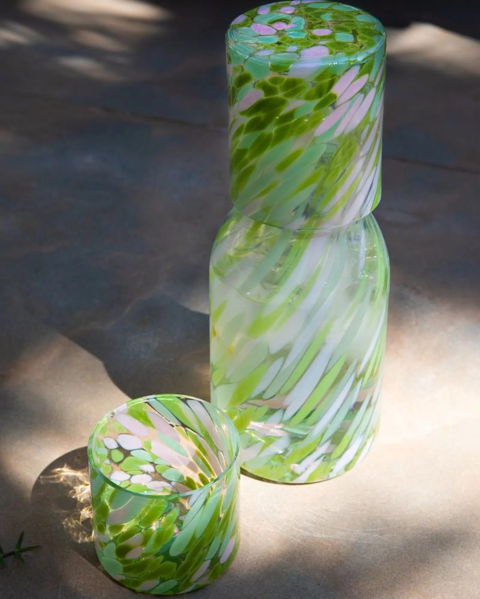 Motel a Miio Joia - Glass Small Drops Green Pink grün rosa Cheap