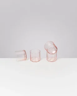 Motel a Miio Joia - Set Of 4 Glasses Flower pink opal Hot