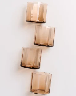 Motel a Miio Joia - Set Of 4 Glasses Flower bronze Outlet