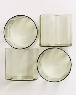 Motel a Miio Joia - Set Of 4 Glasses Flower Emerald smaragd Clearance