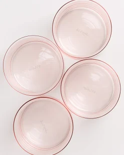 Motel a Miio Joia - Set Of 4 Glasses Large Bubble pink opal Outlet