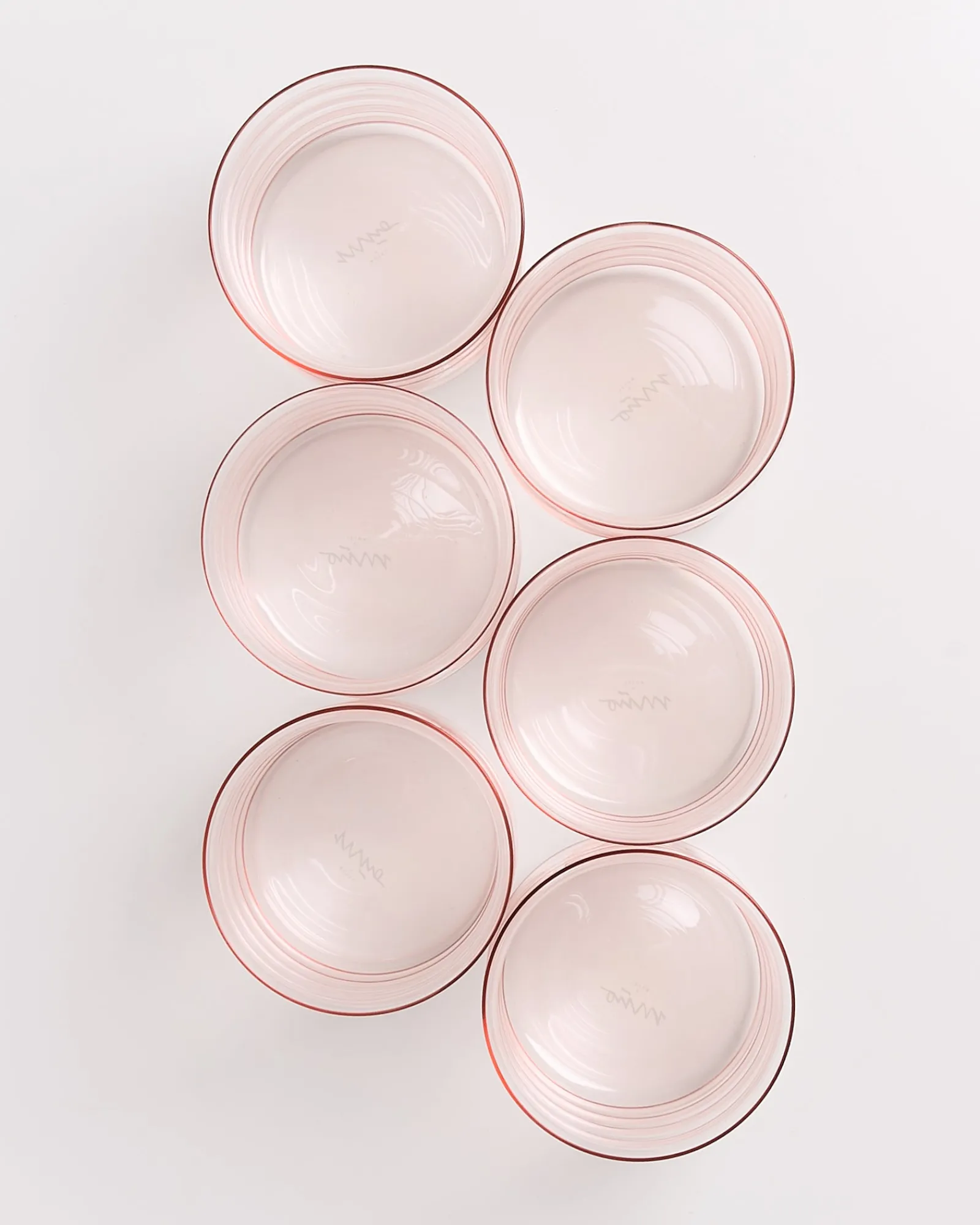 Motel a Miio Joia - Set Of 6 Glasses Large Bubble pink opal Cheap