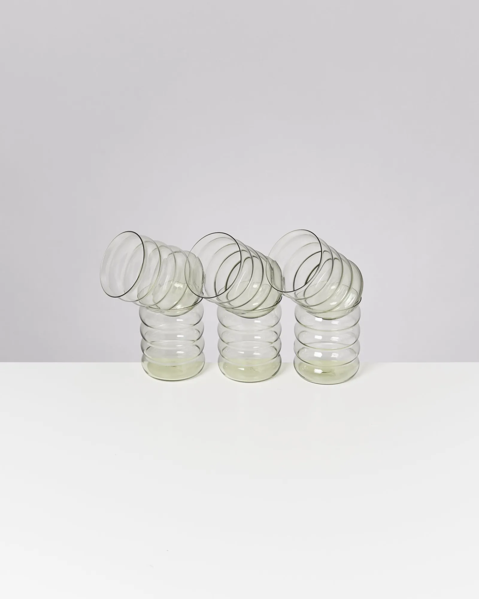 Motel a Miio Joia - Set Of 6 Glasses Large Bubble Emerald smaragd Outlet