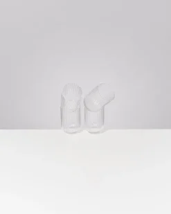 Motel a Miio Joia - Set Of 4 Glasses Riffled Classic transparent Online