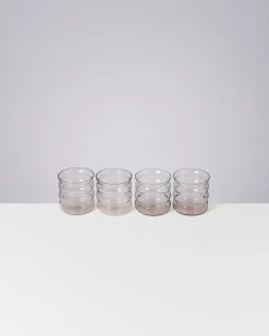 Motel a Miio Joia 4er Set Glas Bubble amethist Cheap