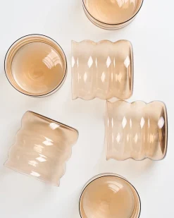 Motel a Miio Joia 6er Set Glas Bubble bronze Clearance