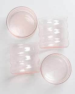 Motel a Miio Joia 4er Set Glas Bubble pink opal Store