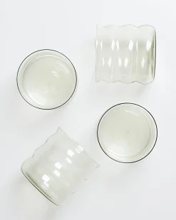 Motel a Miio Joia 4er Set Glas Bubble smaragd Discount