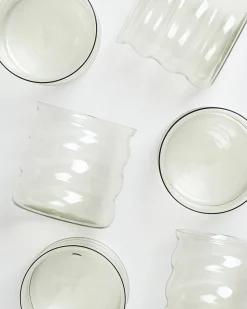 Motel a Miio Joia 6er Set Glas Bubble smaragd Discount