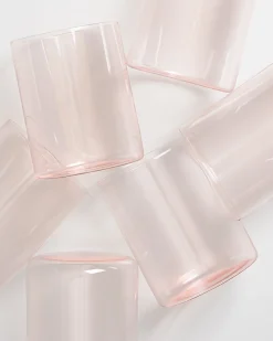 Motel a Miio Joia 6er Set Glas Groß pink opal Sale