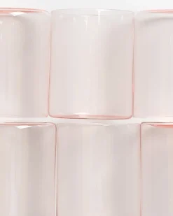 Motel a Miio Joia 6er Set Glas Groß pink opal Sale