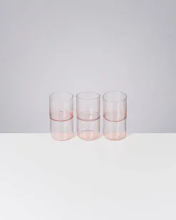 Motel a Miio Joia 6er Set Glas Klein pink opal Clearance