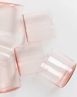 Motel a Miio Joia 6er Set Glas Klein pink opal Clearance