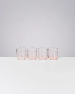 Motel a Miio Joia 4er Set Glas Klein pink opal Flash Sale