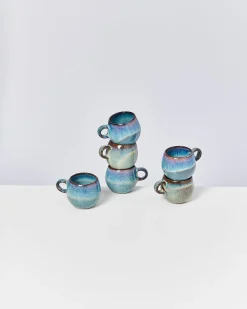 Motel a Miio Madeira - Set Of 6 Espressomugs grünblau Sale