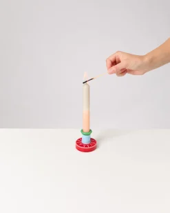 Motel a Miio X Isis-Maria Brisa Candleholder Red Blue rot blau Clearance