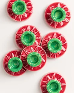 Motel a Miio X Isis-Maria Brisa Candleholder Red Blue rot blau Clearance