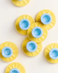 Motel a Miio X Isis-Maria Brisa Candleholder Yellow Red gelb rot Fashion