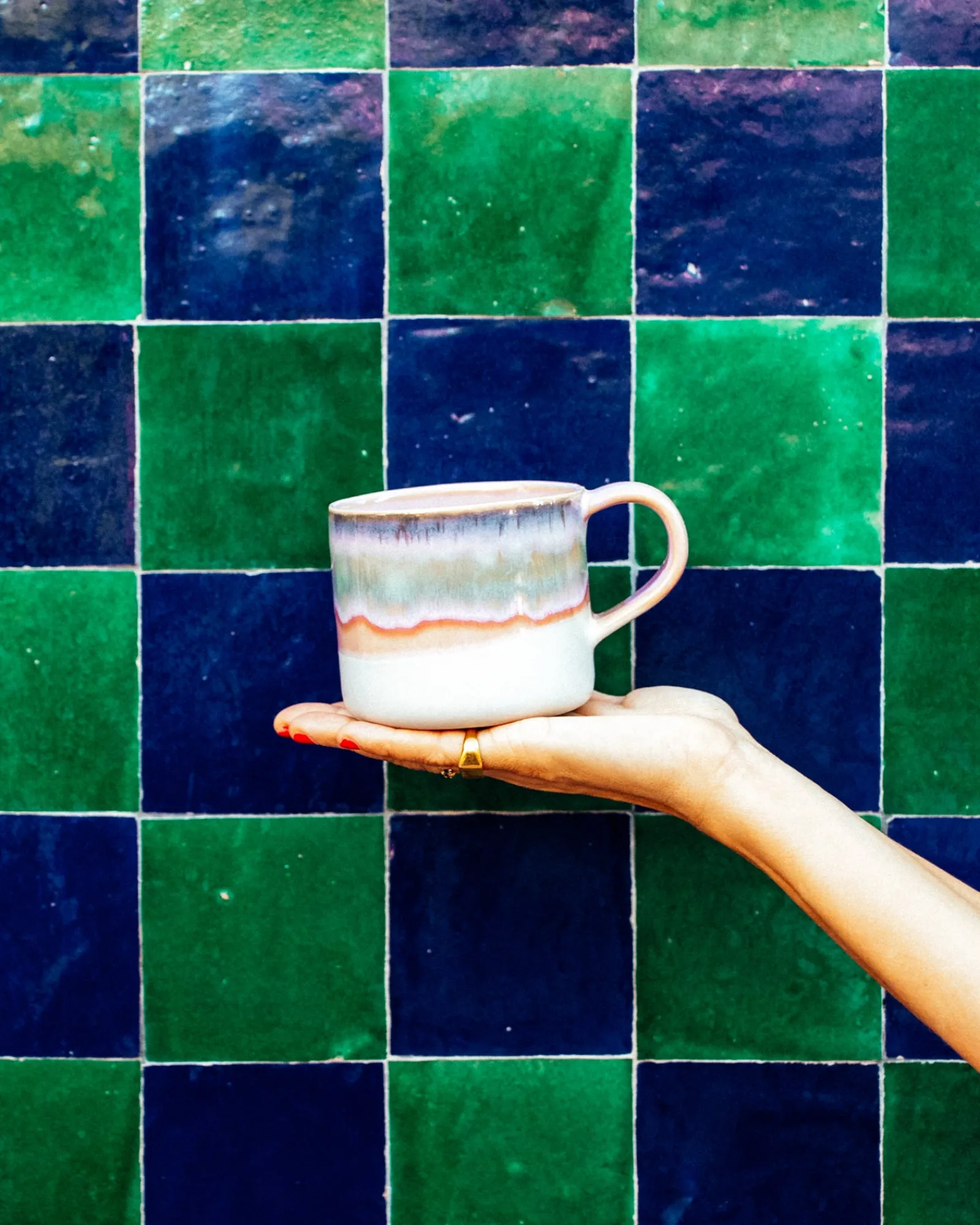 Motel a Miio Nódoa - Mug Dipped pink blue Clearance