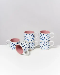 Motel a Miio Nódoa - Mug pink with dots Flash Sale