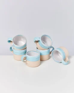 Motel a Miio Nódoa - Set Of 6 Mugs blue dipped Best