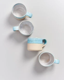 Motel a Miio Nódoa - Set Of 4 Mugs blue dipped Best Sale