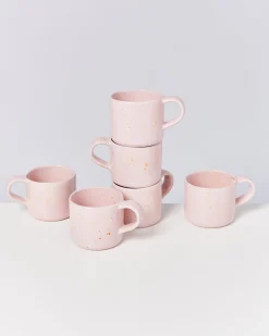 Motel a Miio Nódoa - Set Of 6 Mugs Pink Speckles rosa gesprenkelt Best Sale