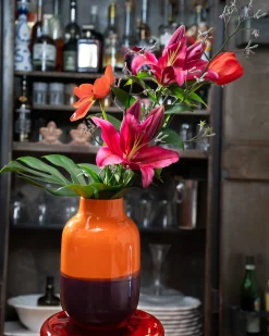 Motel a Miio Nuno Vase L - orange darklilac Store