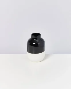 Motel a Miio Nuno Vase M - Black White schwarz weiß Store