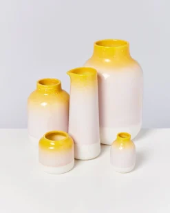 Motel a Miio Nuno Vase M - Yellow Rose Speckled yellow speckled with pink Best