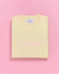 Motel a Miio Sweatshirt Men Rose Yellow gelb rosé Cheap